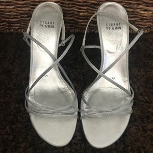 Stuart Weitzman Silver Heels
